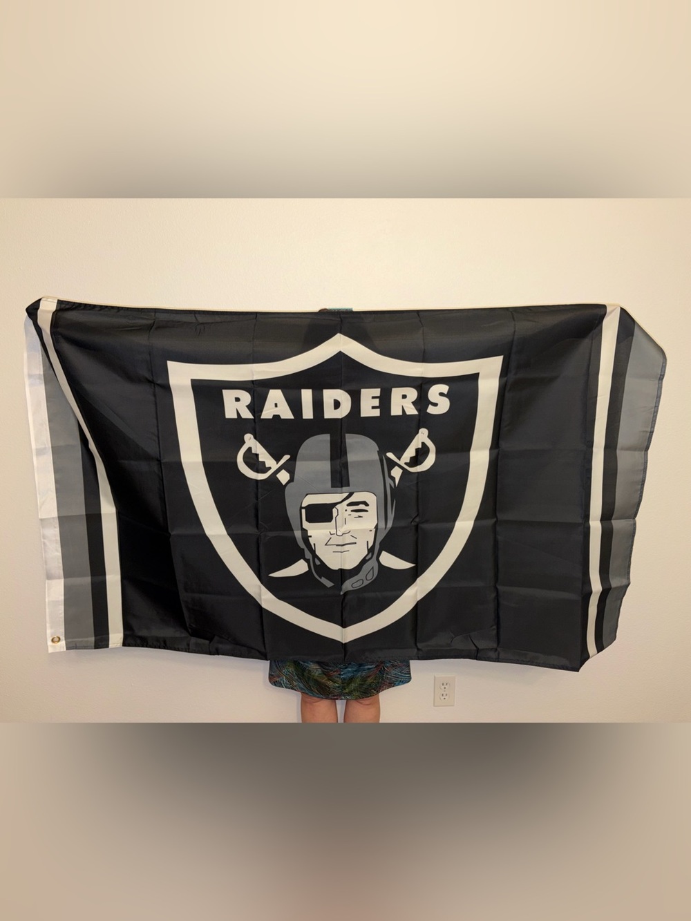 Las Vegas Raiders Flag 3x5 Banner Grommets Football Fan Cave Decor